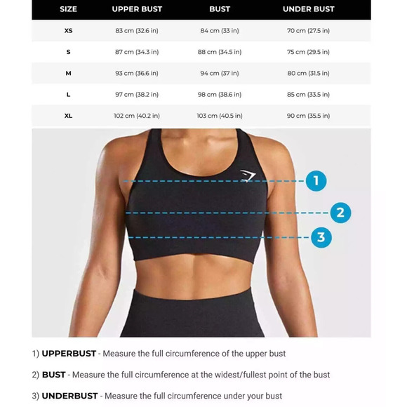 NEW Gymshark Navy Marl/Light Gray Flex Strappy Sports Bra Women's Size Medium - Picture 12 of 12